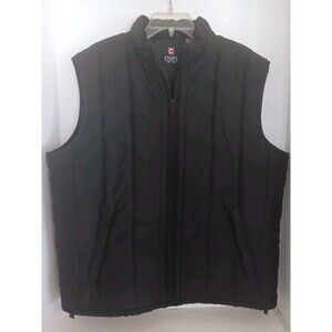 Chaps by Ralph Lauren Men's Quilted Zip Puffer Vest Black Sz XL